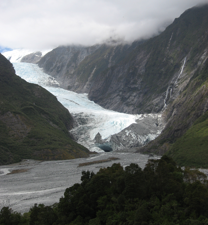 Close up of the glacier