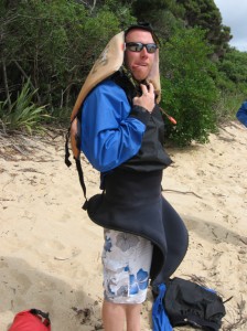 Jamie looking dapper in his kayak gear