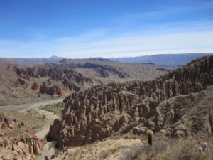 The gravel and wind and rain create stunning rock formations