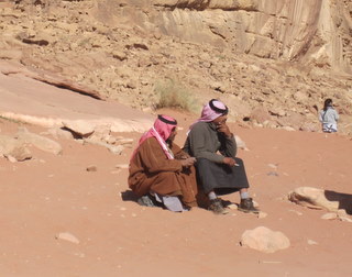Bedouins in the desert