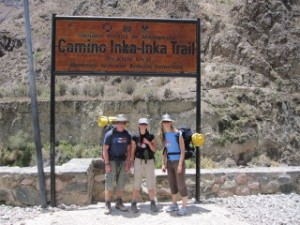 The start of the climb with my group