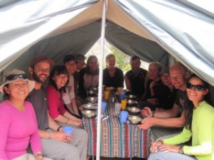 Stopping for delicious Peruvian meals was a welcome break