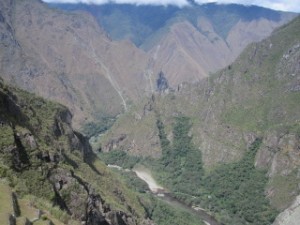 Staggaring views of the mountains from Machu Picchu