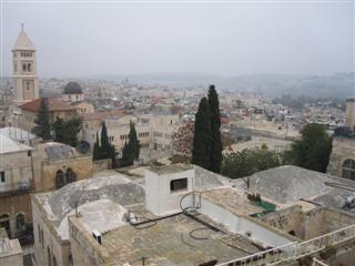 The view from the hostel roof at day