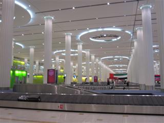 The baggage area