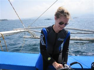I try my hand at scuba diving